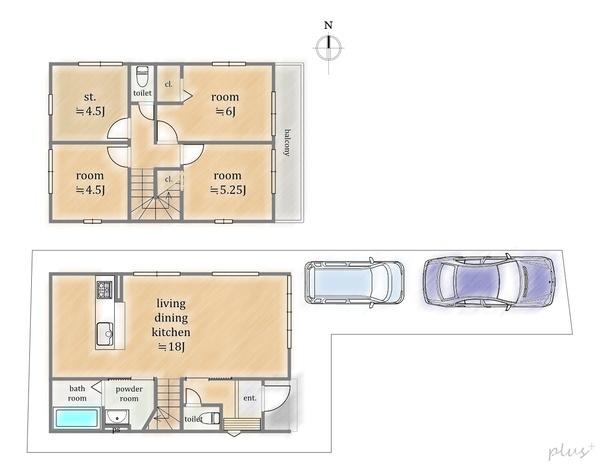 右京区花園艮北町1期1号地新築戸建