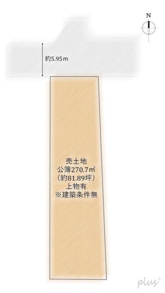 右京区西院矢掛町　売土地（建築条件無）