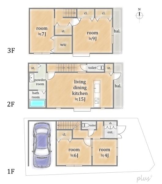 北区紫野東舟岡町　中古戸建
