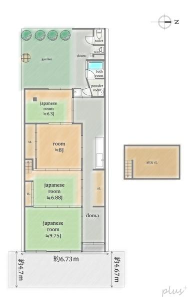 寺之内衣棚　ひらやの京町家