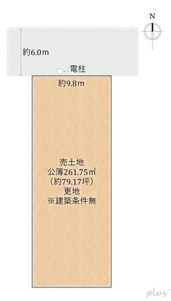 北区紫野下鳥田町　売土地（建築条件無）