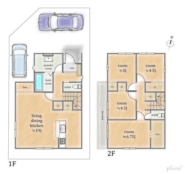 北区紫竹下園生町1期2号地　新築戸建