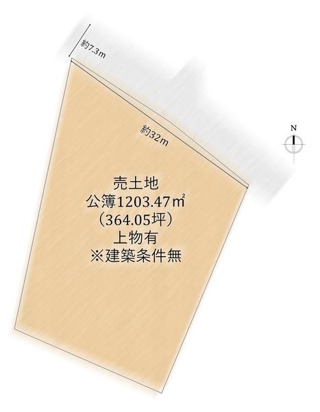 右京区太秦唐渡町　売土地（建築条件無）