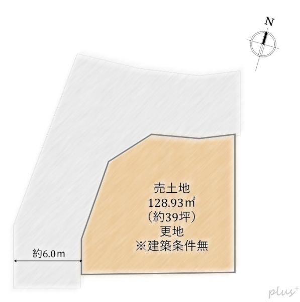 右京区嵯峨新宮町2号地　売土地（建築条件無）