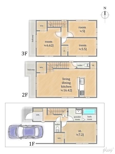 右京区太秦井戸ケ尻町4期7号地　新築戸建