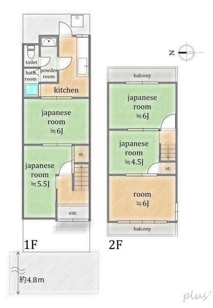 右京区太秦堀池町　中古テラスハウス