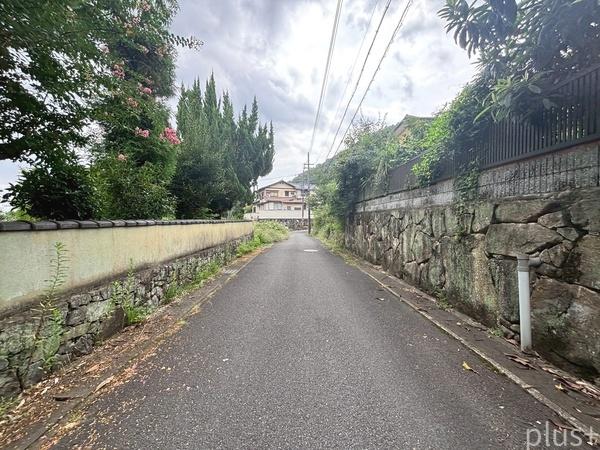 京都市右京区嵯峨鳥居本化野町の土地(前面道路含む現地写真)