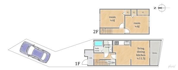京都市右京区常盤一ノ井町の中古一戸建て