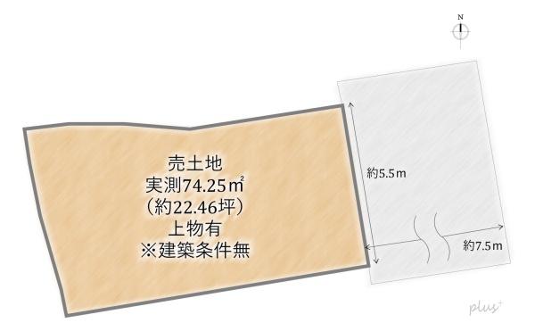 上京区若宮竪町　売土地（建築条件無）