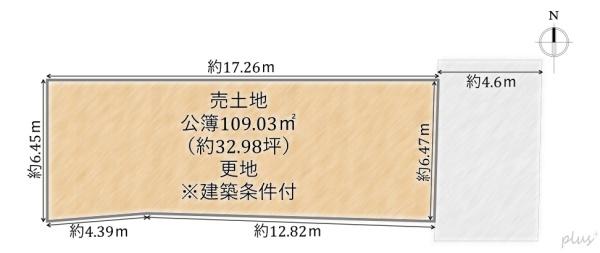 京都市上京区東西俵屋町の土地(区画図)