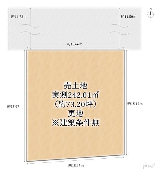 右京区宇多野馬場町　売土地（建築条件無）