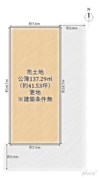 京都市北区紫野今宮町の土地