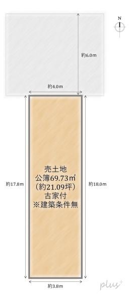 右京区梅津開キ町　売土地（建築条件無）