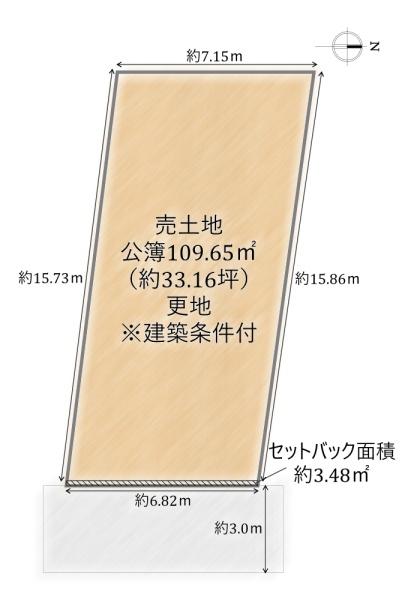 北区紫野泉堂町1号地　売土地（建築条件付）