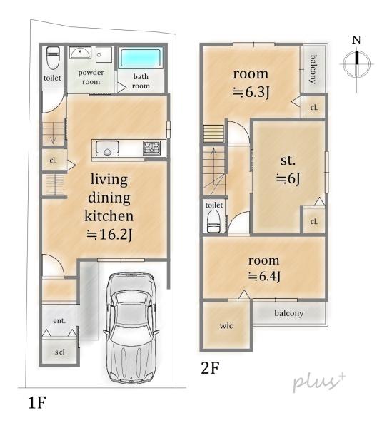北区紫竹西南町　新築戸建