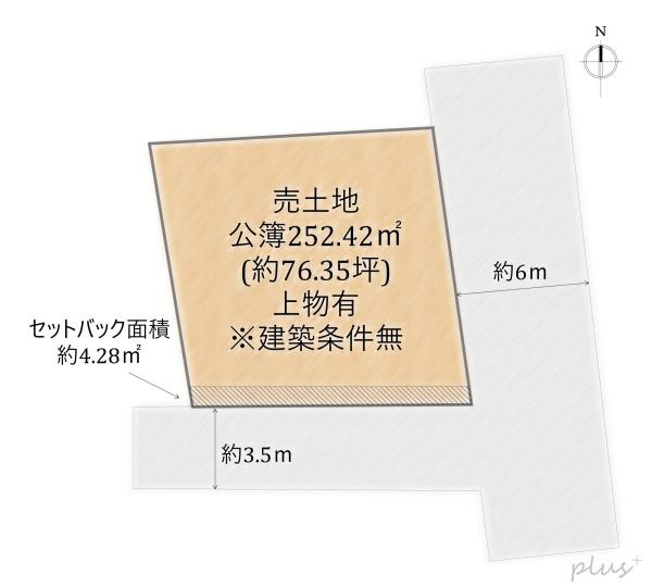 北区小山東大野町　売土地(建築条件無)