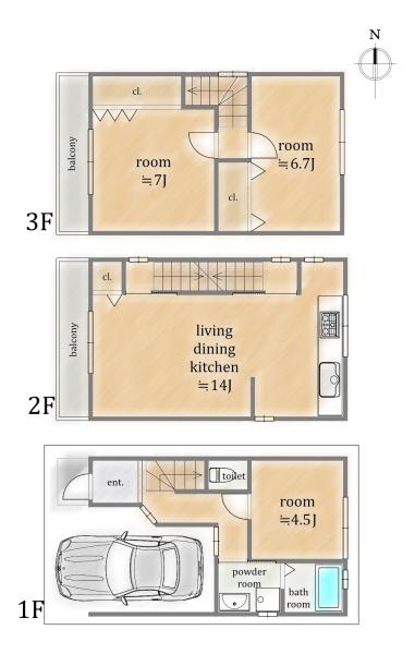 右京区太秦野元町　中古戸建