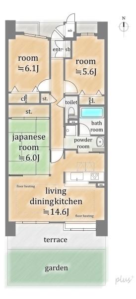 ファミールガーデン二条駅前南棟
