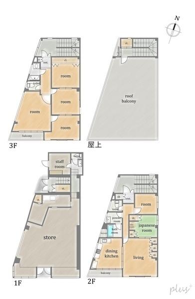 北区衣笠東御所ノ内町　店舗付住宅