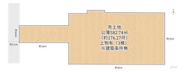 上京区水落町　売土地（建築条件無）