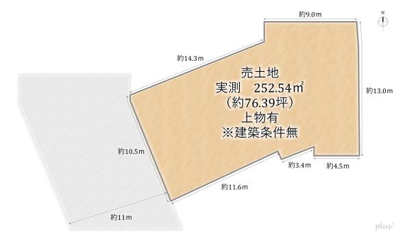 北区紫竹西南町 売土地(建築条件無)