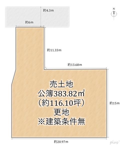 北区上御霊上江町　売土地（建築条件無）
