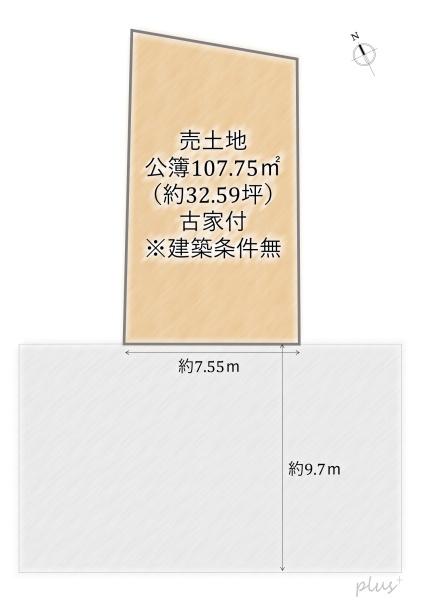 右京区鳴滝松本町 売土地(建築条件無)