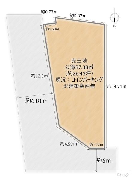 京都市右京区太秦馬塚町の土地