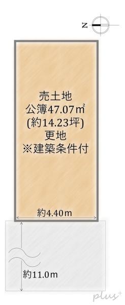 京都市中京区西ノ京藤ノ木町の土地