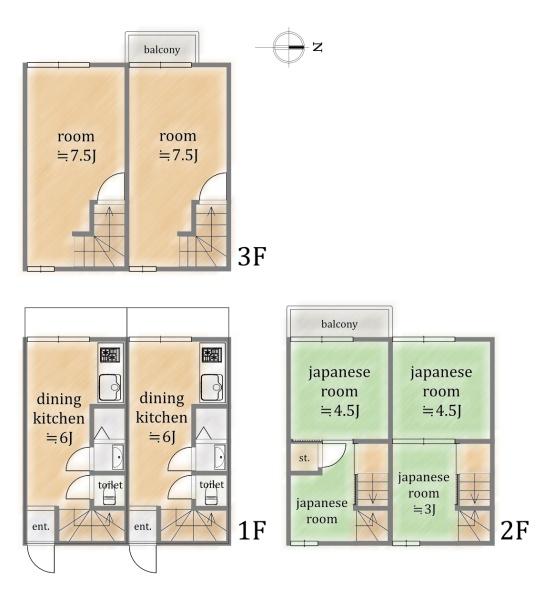 中京区壬生高樋町　中古テラス2戸