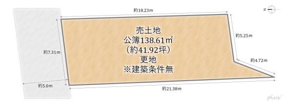 右京区梅津北川町　売土地（建築条件無）