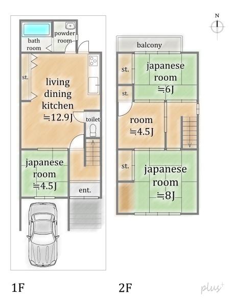 北区紫竹牛若町　中古戸建