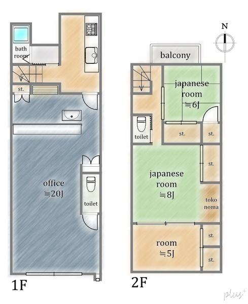 北区紫竹下緑町　店舗付戸建