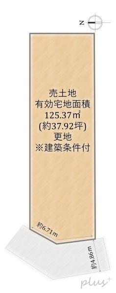 京都市右京区太秦堀池町の土地