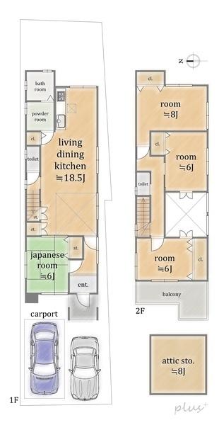 北区紫竹下緑町　中古戸建