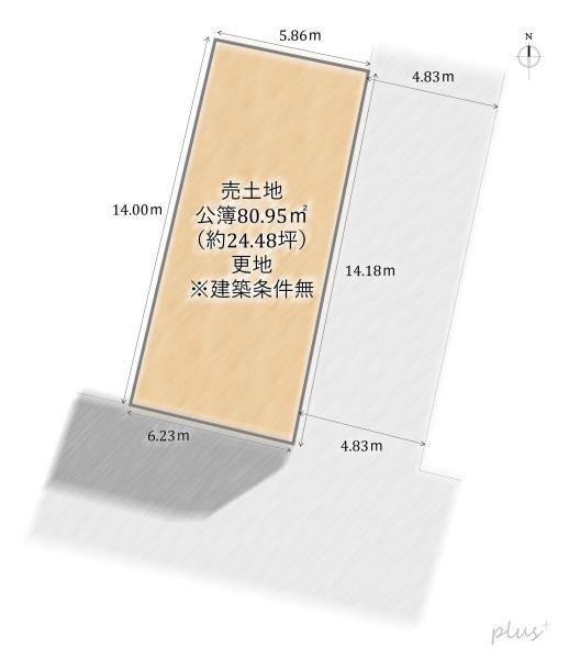 京都市中京区聚楽廻西町の土地
