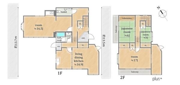京都市右京区鳴滝音戸山町の中古一戸建て