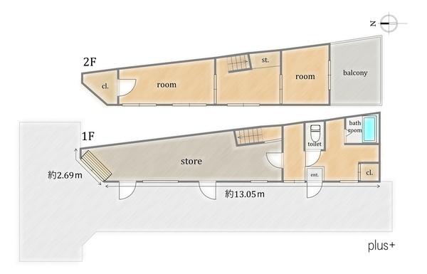 上京区紙屋川町　店舗付中古戸建