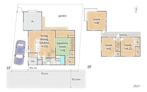 京都市右京区常盤神田町の中古一戸建て