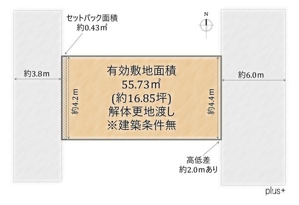 京都市右京区太秦青木ケ原町の土地