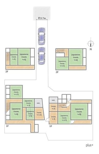 北区小山上初音町　中古戸建2戸