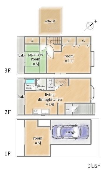 北区小山北上総町　中古戸建