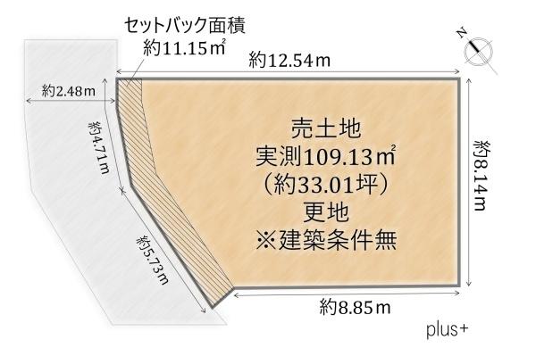 北区大宮玄琢北町　売土地(建築条件無)