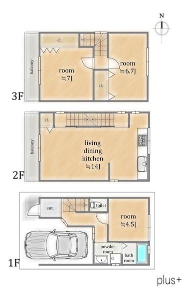 京都市右京区太秦野元町の中古一戸建て
