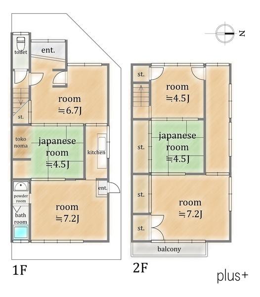 右京区花園段ノ岡町　中古テラス