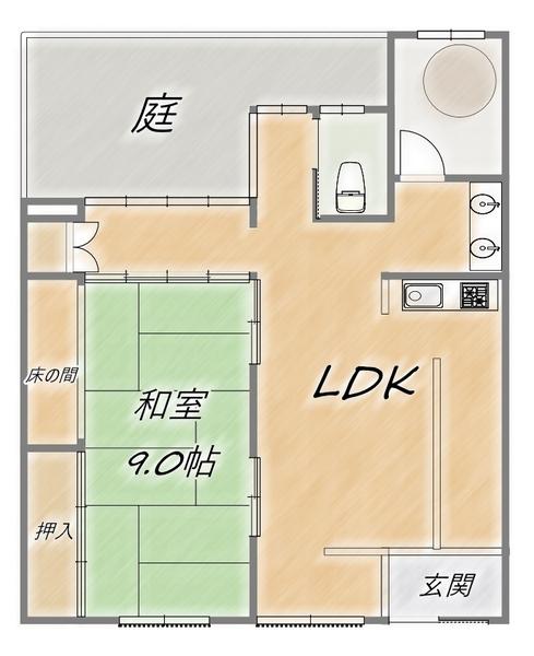 右京区山ノ内中畑町　中古テラス
