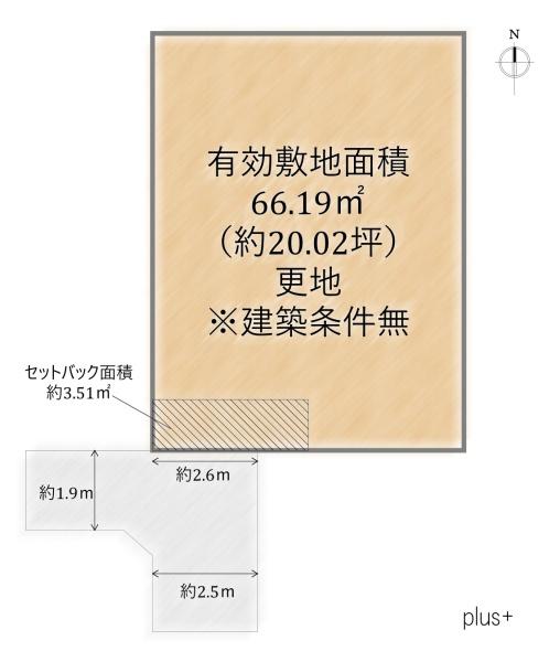 上京区紙屋川町　売土地（建築条件無）