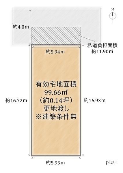 京都市右京区太秦一町芝町の土地