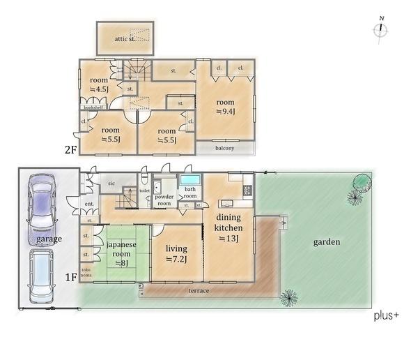 京都市右京区鳴滝音戸山町の中古一戸建て