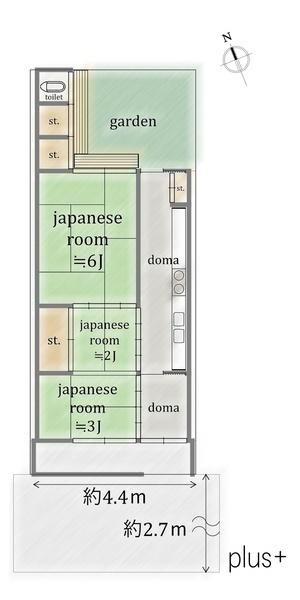 京都市右京区西京極畑田町の中古一戸建て